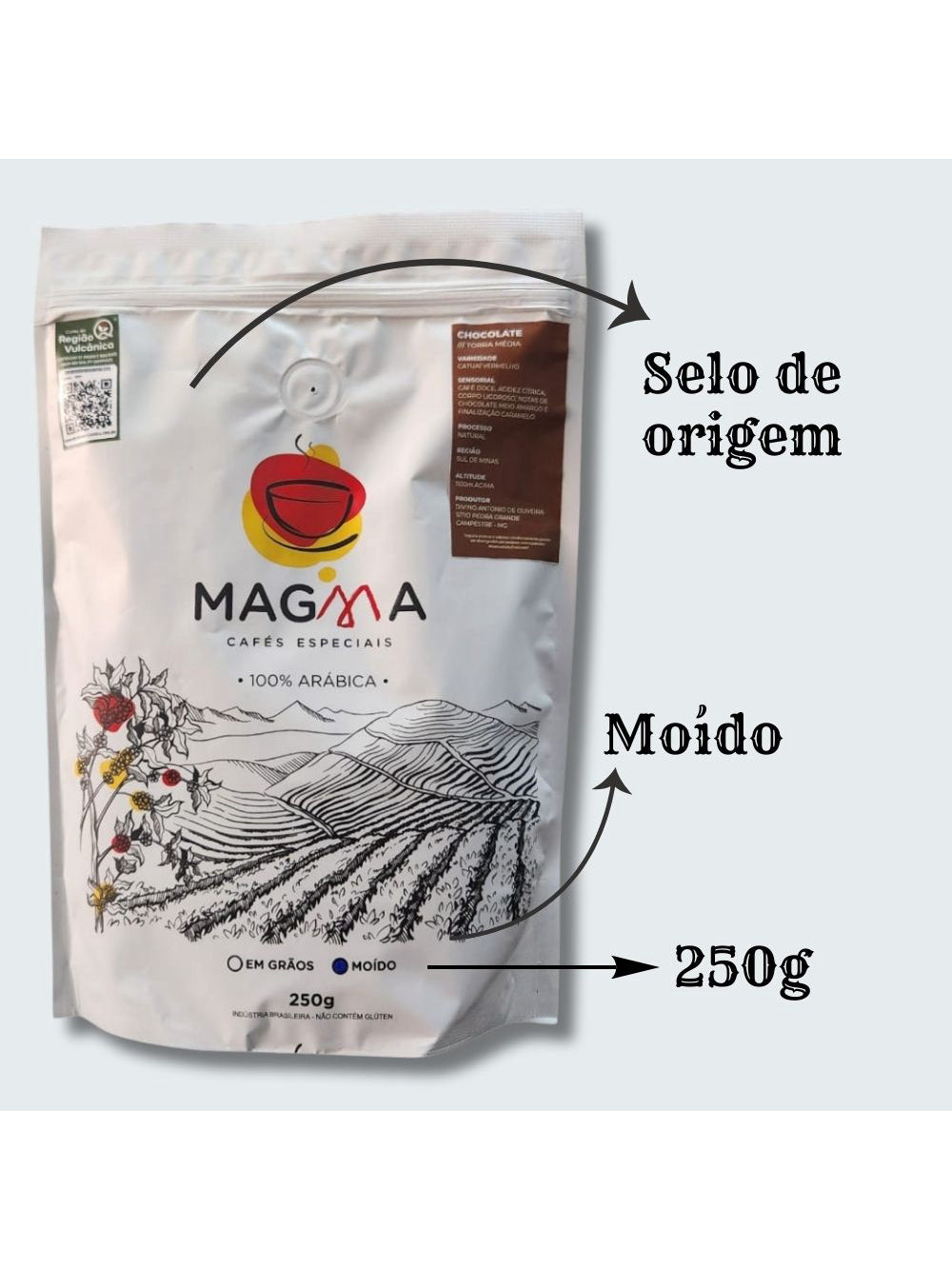 Kit Café Especial Magma  Cafetira Portátil Pressca  Balança Dose Certa