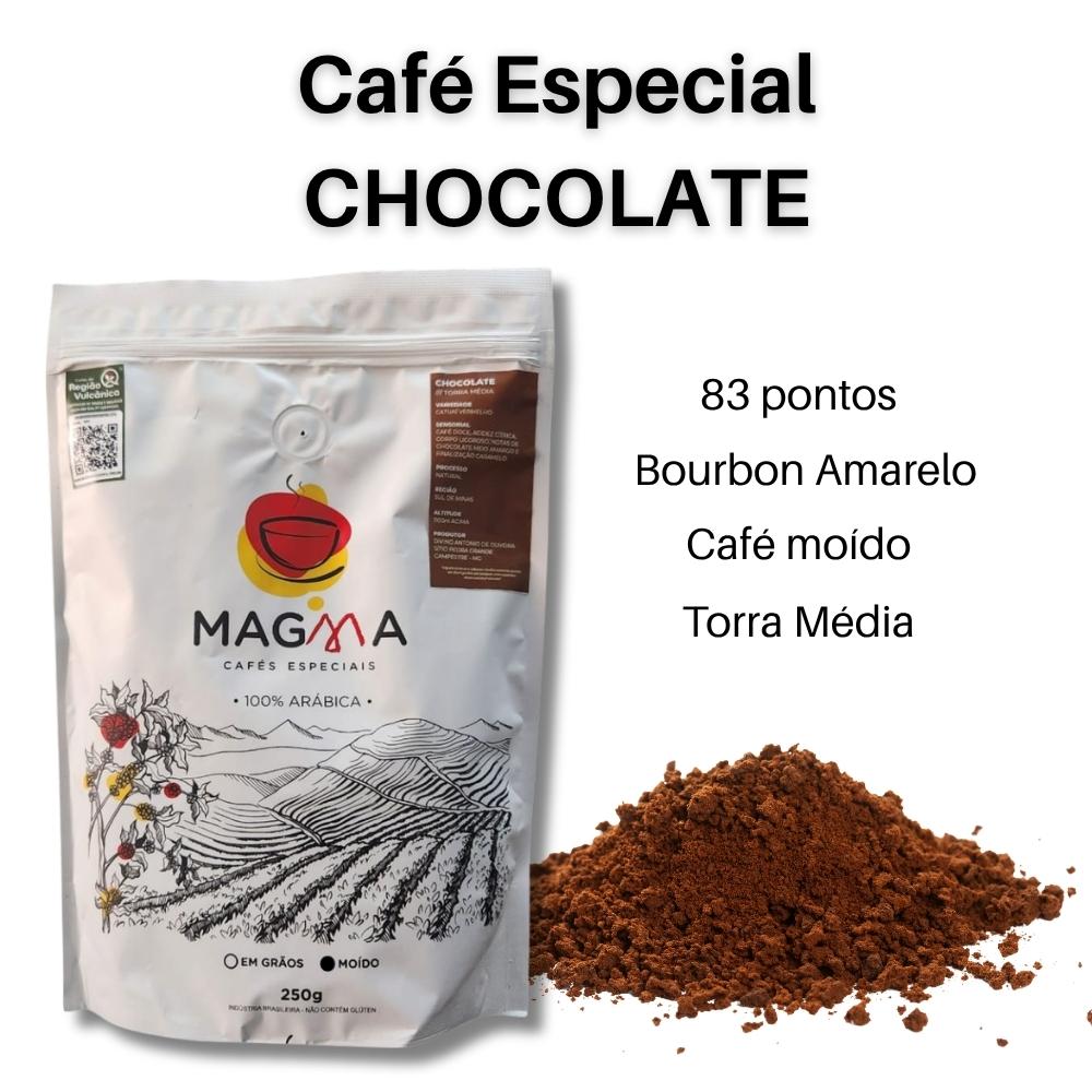 Café Especial Magma Chocolate MOÍDO 250g 100% Arábica