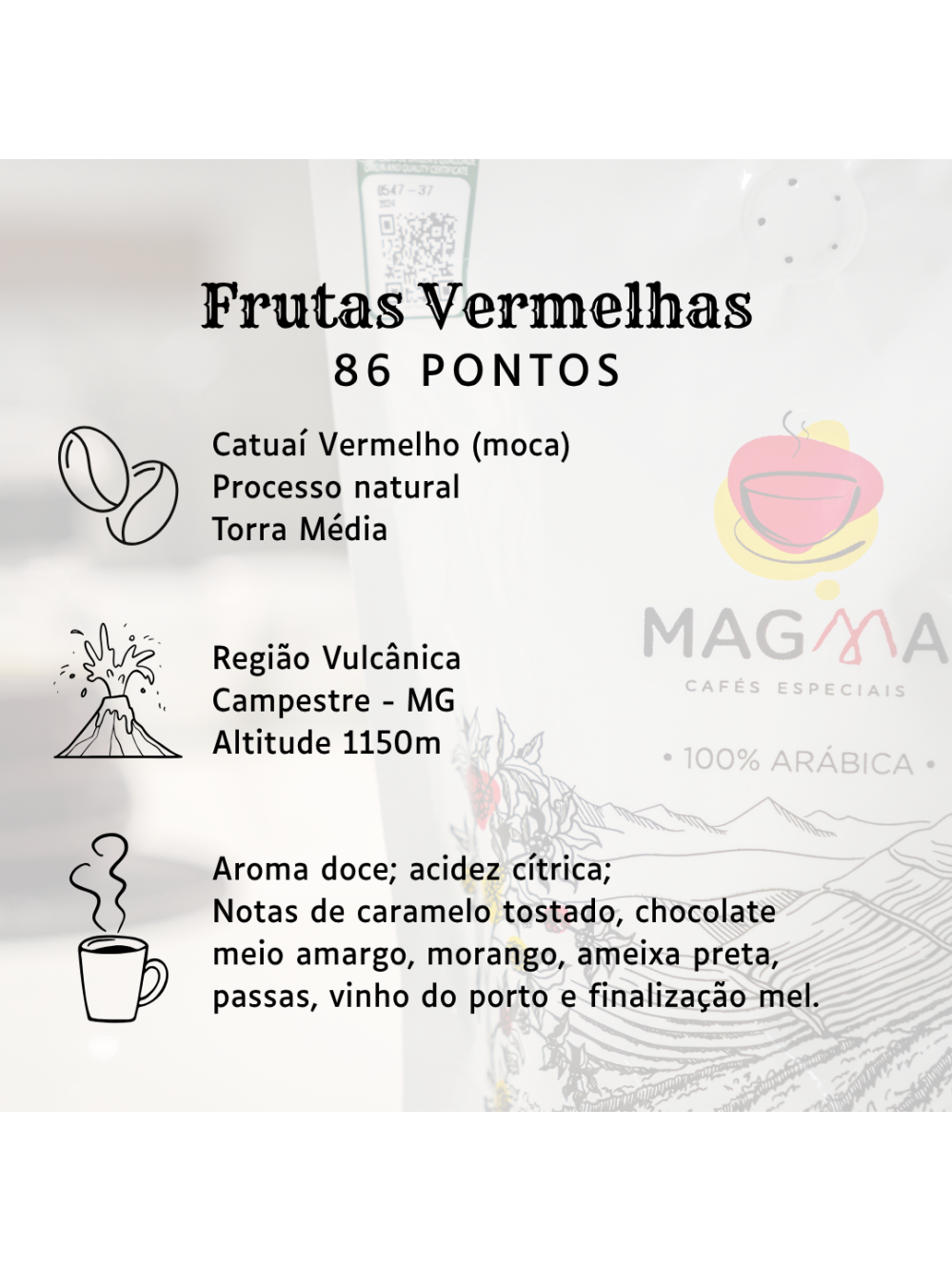 Kit Café Especial Magma 3 Aromas 250g GRÃOS 100% Arábica