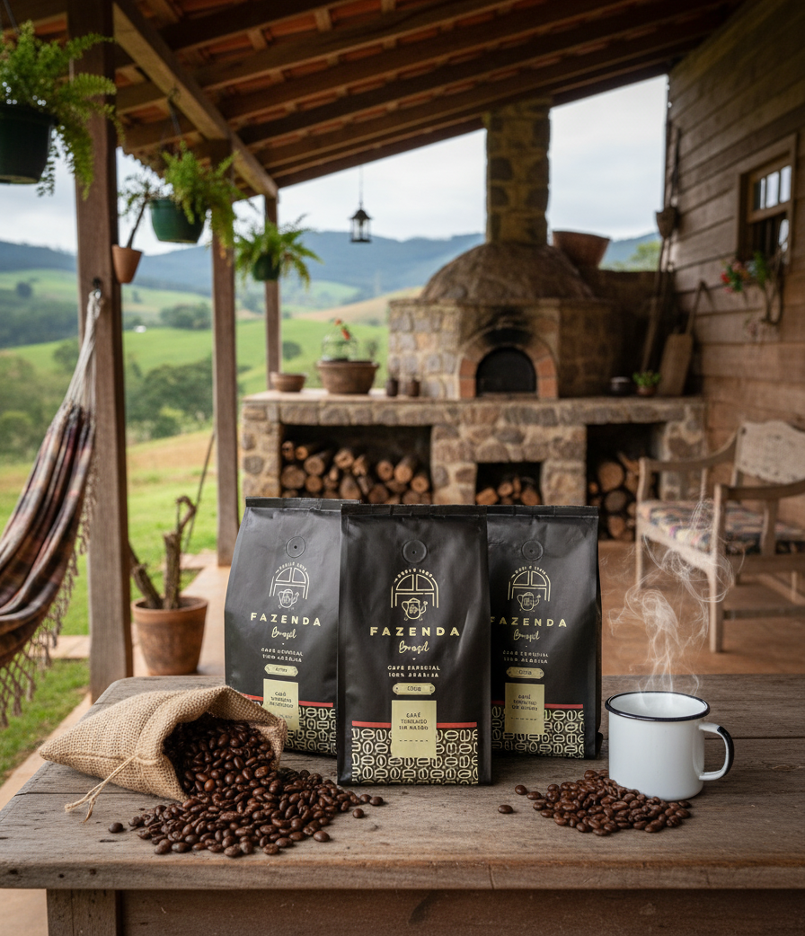 Café Especial +84 Pts Fazenda Brasil 250g Sul de Minas