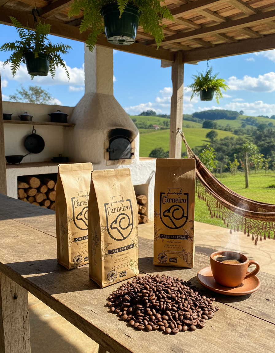 Café Especial +84 Pts Fazenda Carneiro 500g Sul de Minas