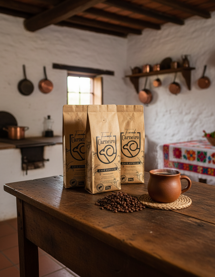 Café Especial +84 Pts Fazenda Carneiro 500g Sul de Minas