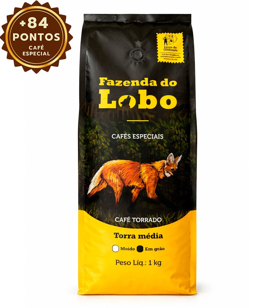 Kit 2kg Café Especial + 84 Pts Fazenda Do Lobo 2x 1kg