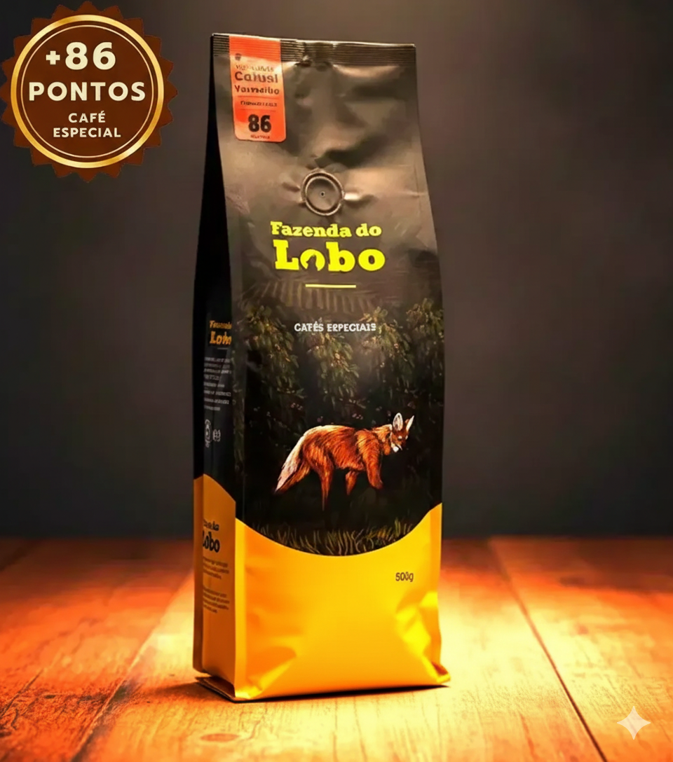 Café Especial +86 Pts Fazenda Do Lobo 500g Sul De Minas Gerais