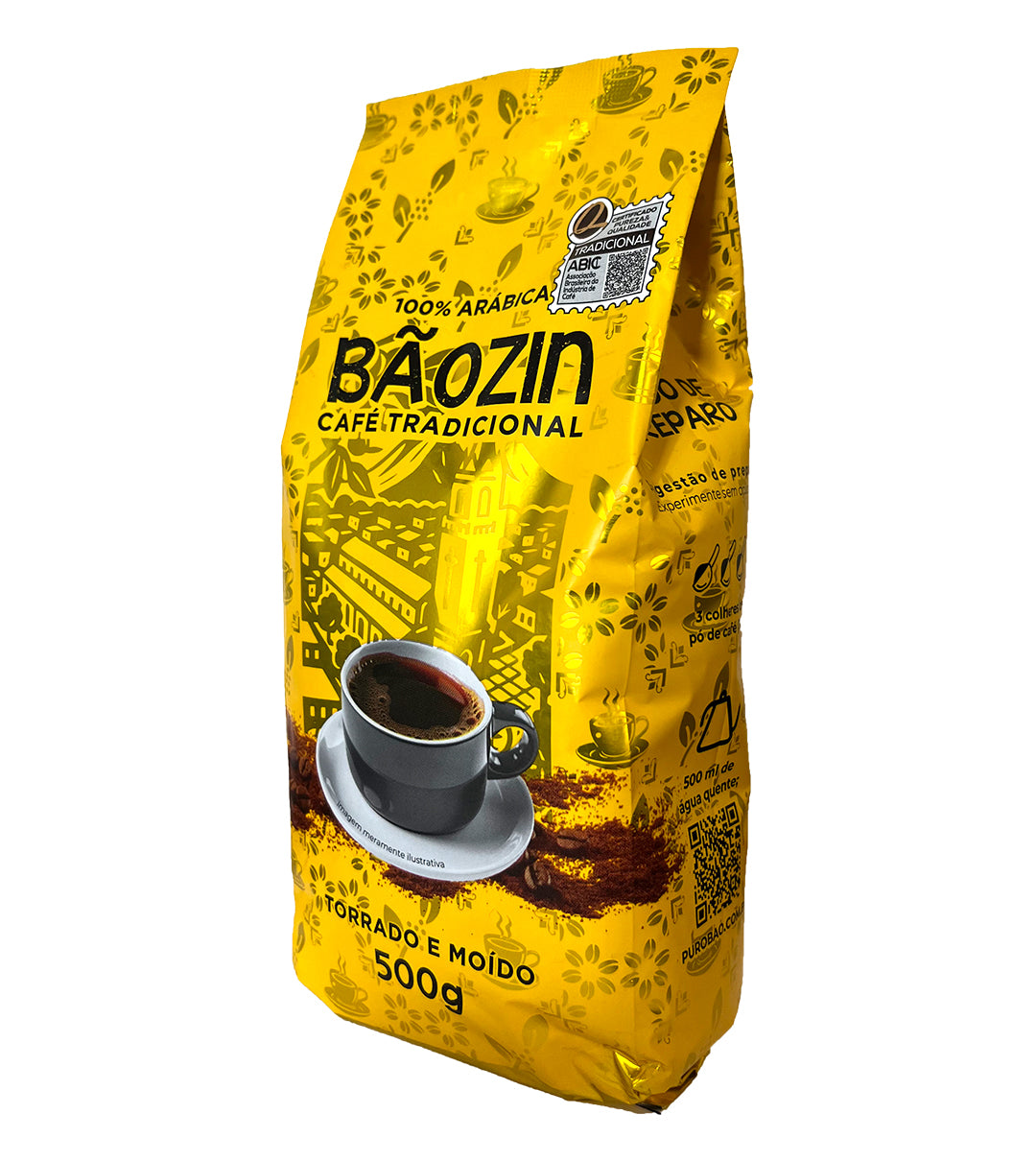 Café Tradicional Bãozin 500g Moído Sul De Minas Gerais