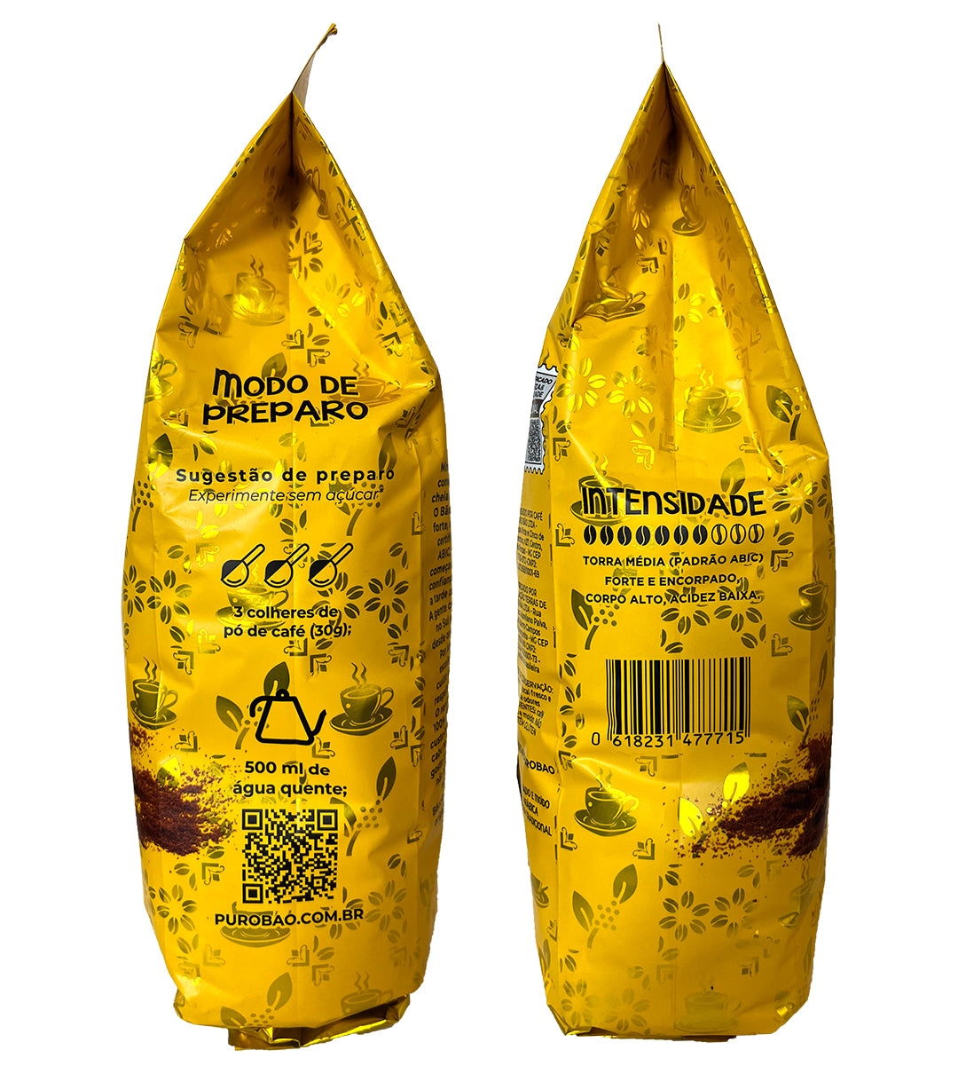 Café Tradicional Bãozin 500g Moído Sul De Minas Gerais