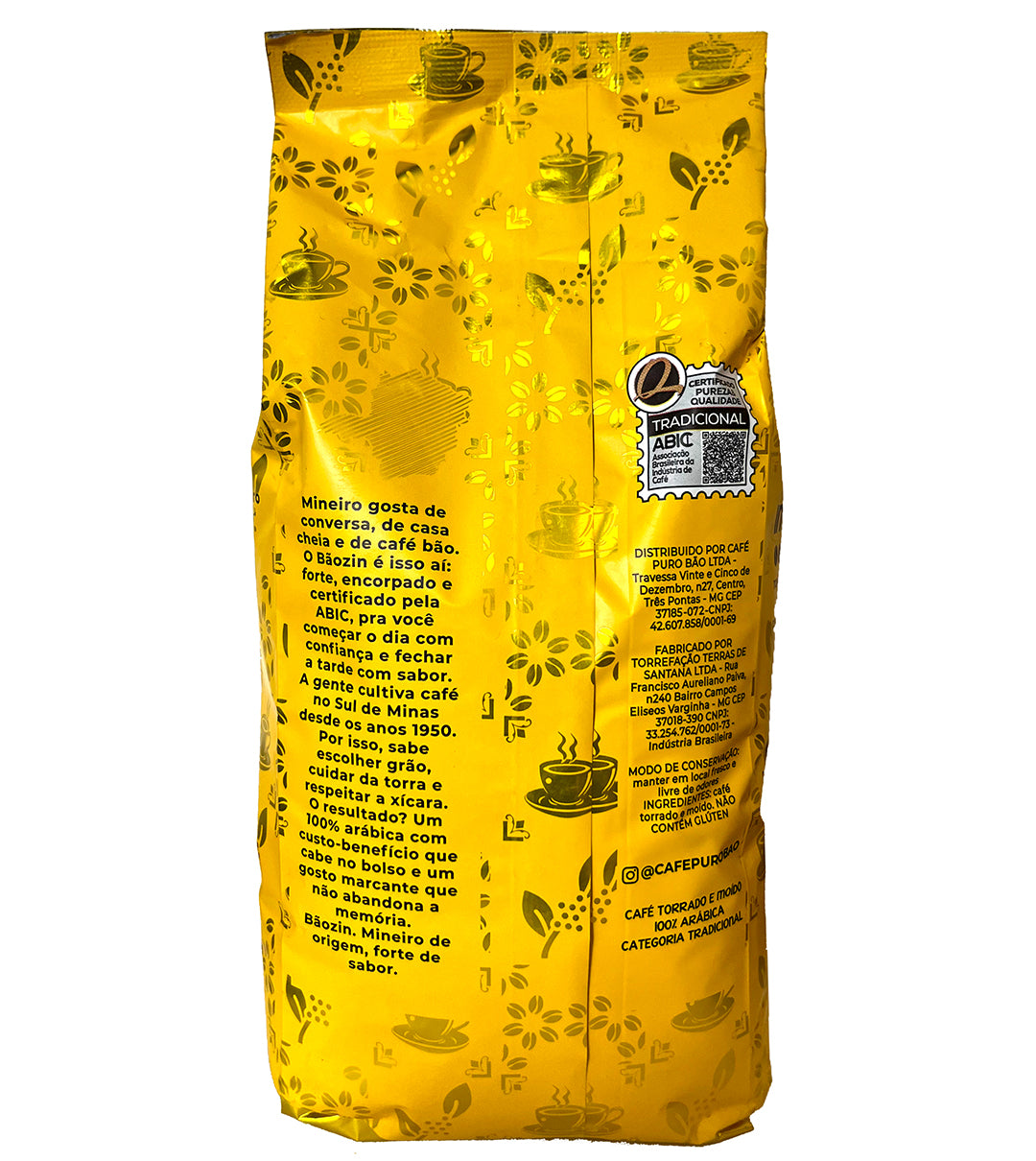 Café Tradicional Bãozin 500g Moído Sul De Minas Gerais
