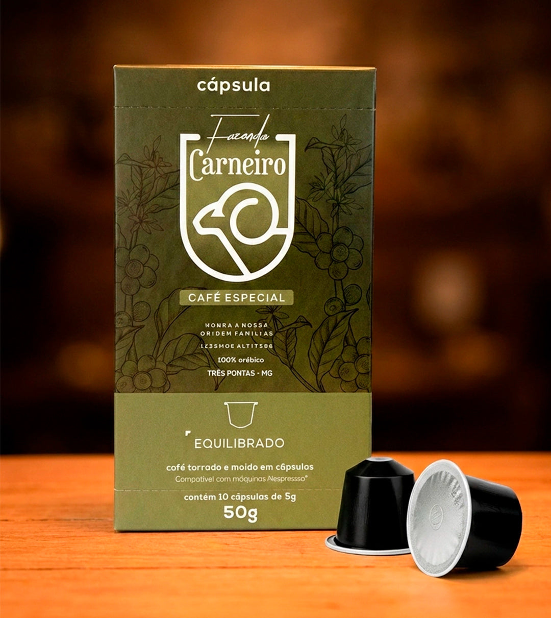 Cápsula Café Especial Fazenda Carneiro 10un (50g)  Sul De MG