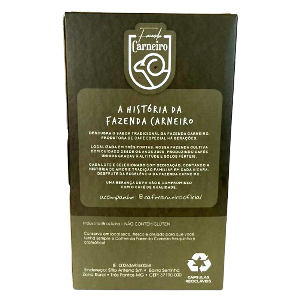 Cápsula Café Especial Fazenda Carneiro 10un (50g)  Sul De MG