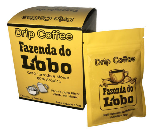 Drip Coffee Café Especial Fazenda Do Lobo 10 Sachês