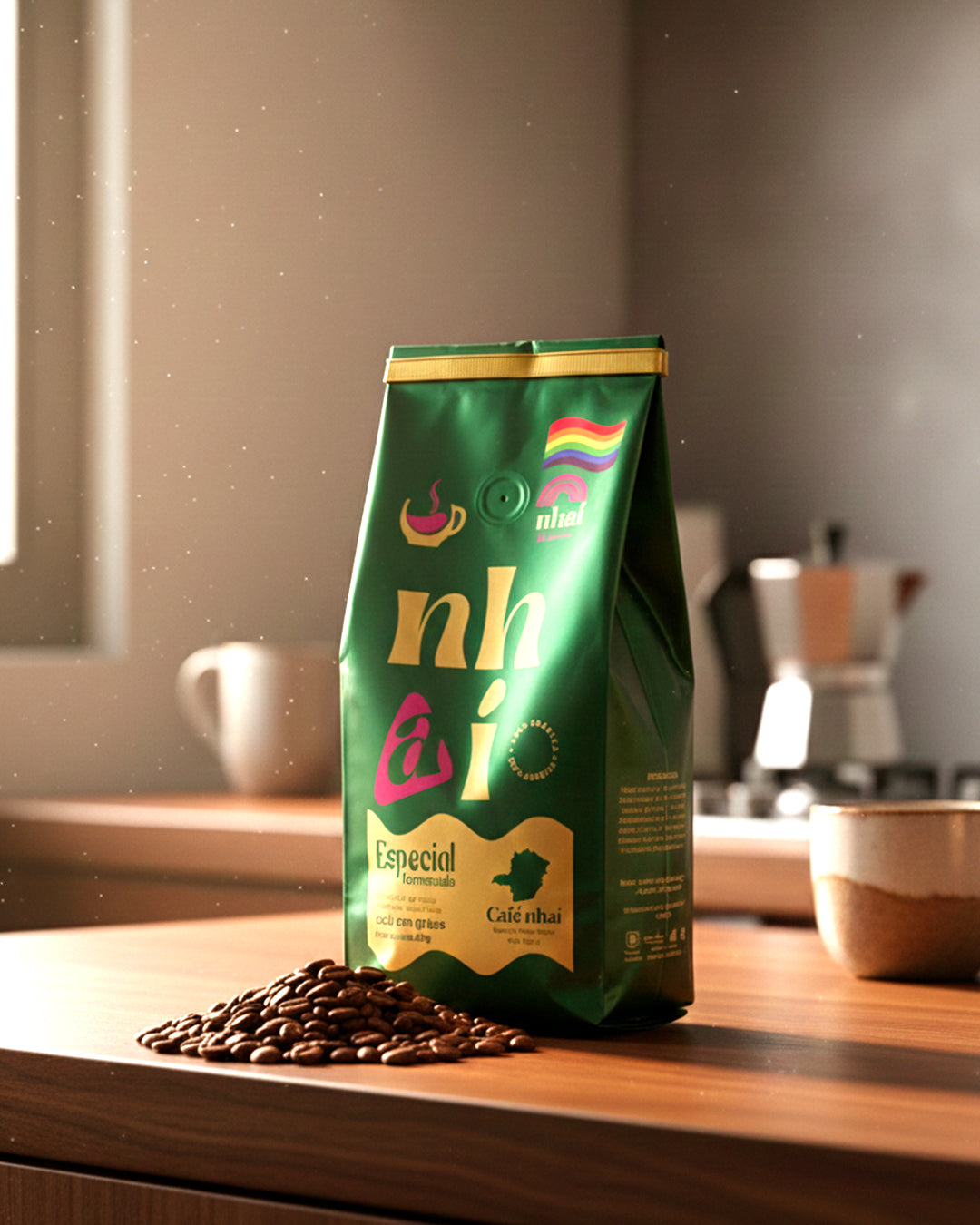 Café Especial +86 Pts Nhaí 250g Em Grãos Sul De Minas Gerais