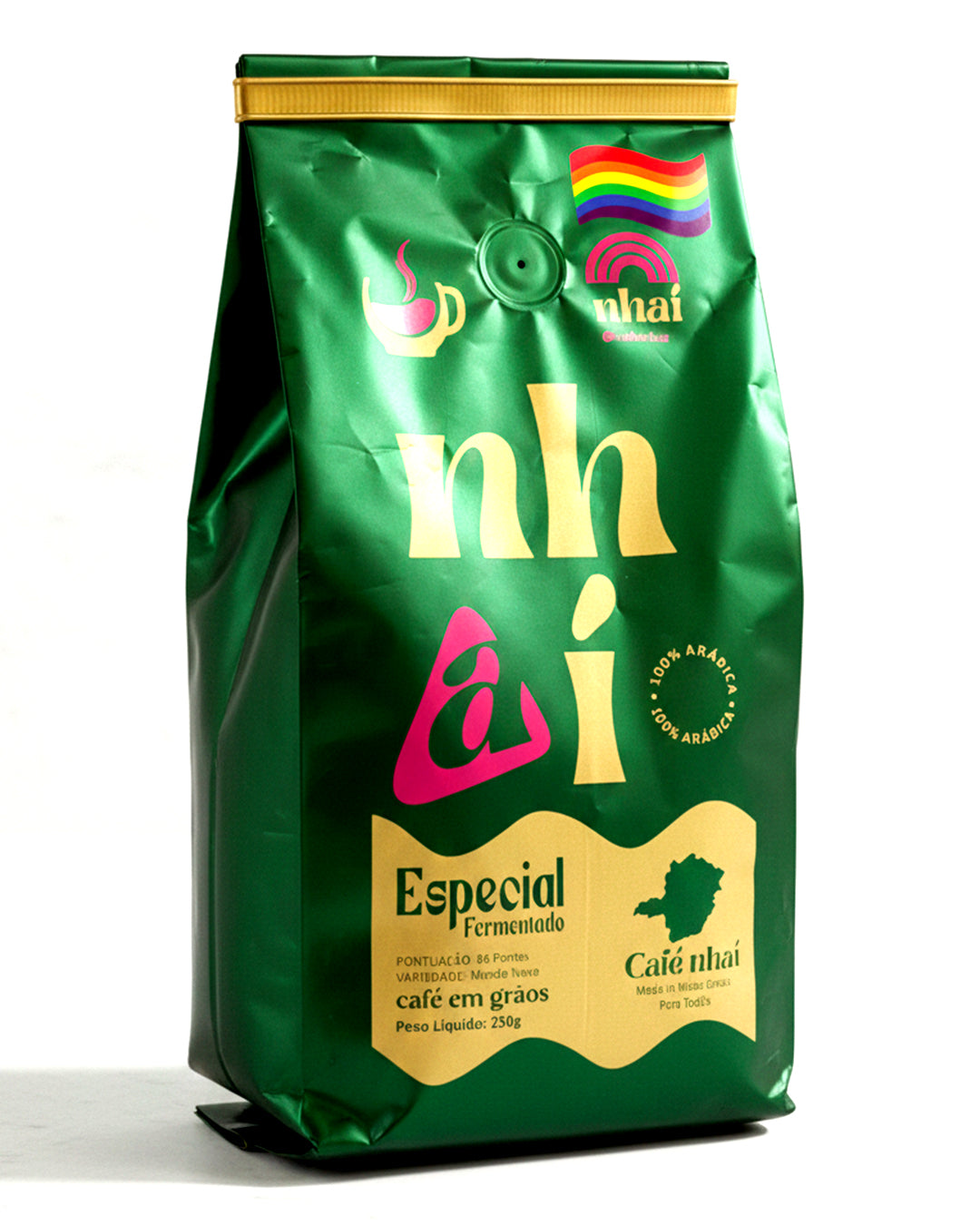 Café Especial +86 Pts Nhaí 250g Em Grãos Sul De Minas Gerais