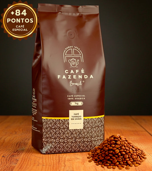 Café Especial 84 Pts Fazenda Brasil 1kg Em Grãos Sul De MG