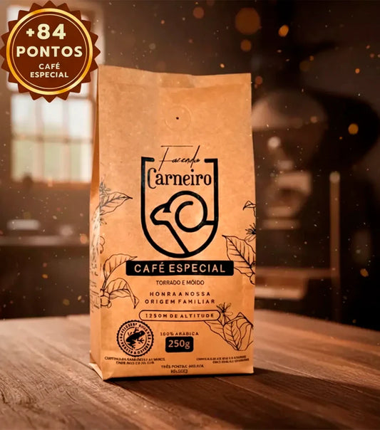Café Especial +84 Pts Fazenda Carneiro 250g Sul de Minas