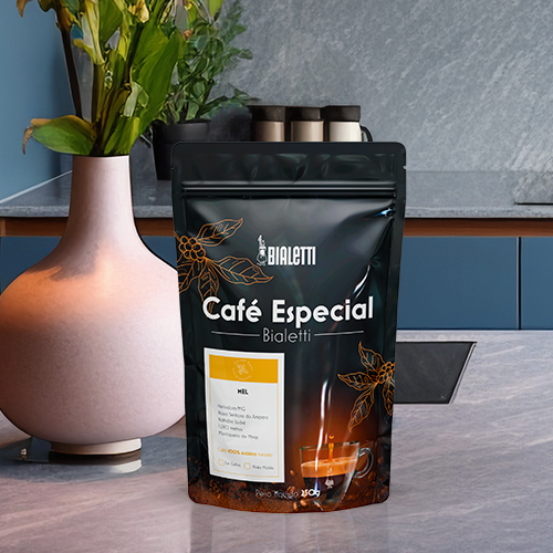 Café Mel 250g Bialetti 100% Arábica Especial 85 Pontos Moka