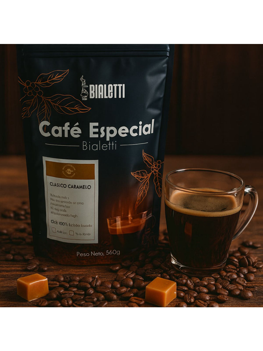 Café Classico Caramelo em grão 250g Bialetti