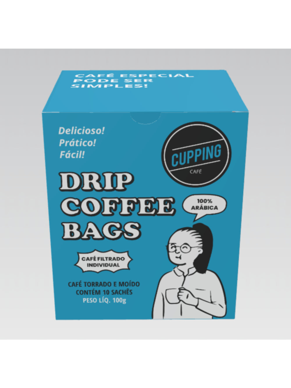 Drip Coffee Cupping Café Caixa com 10 unidades