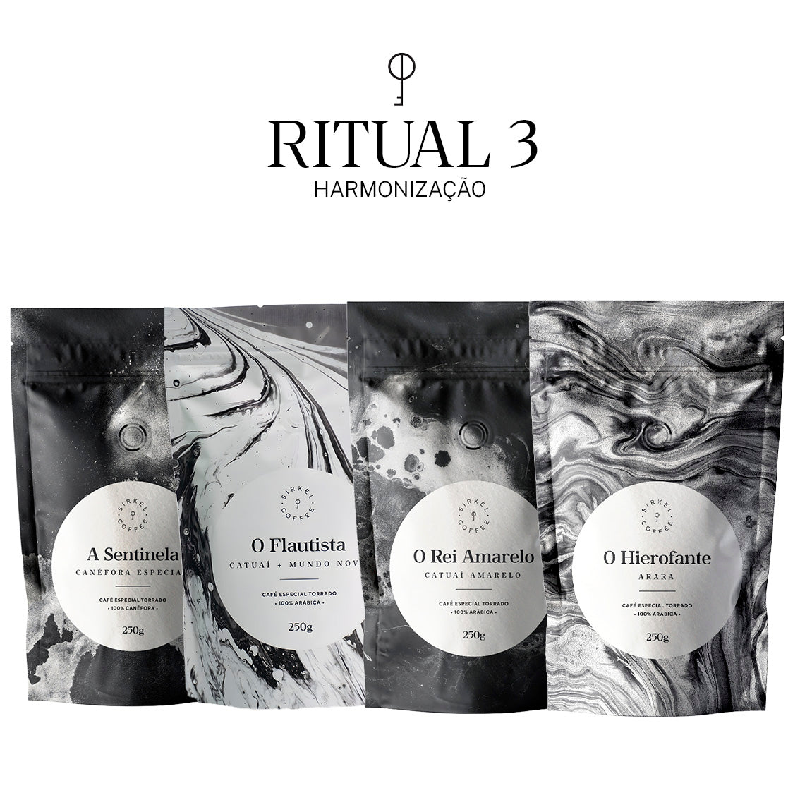 Kit Ritual 03 Harmonização | 4 Cafés Especiais 250g