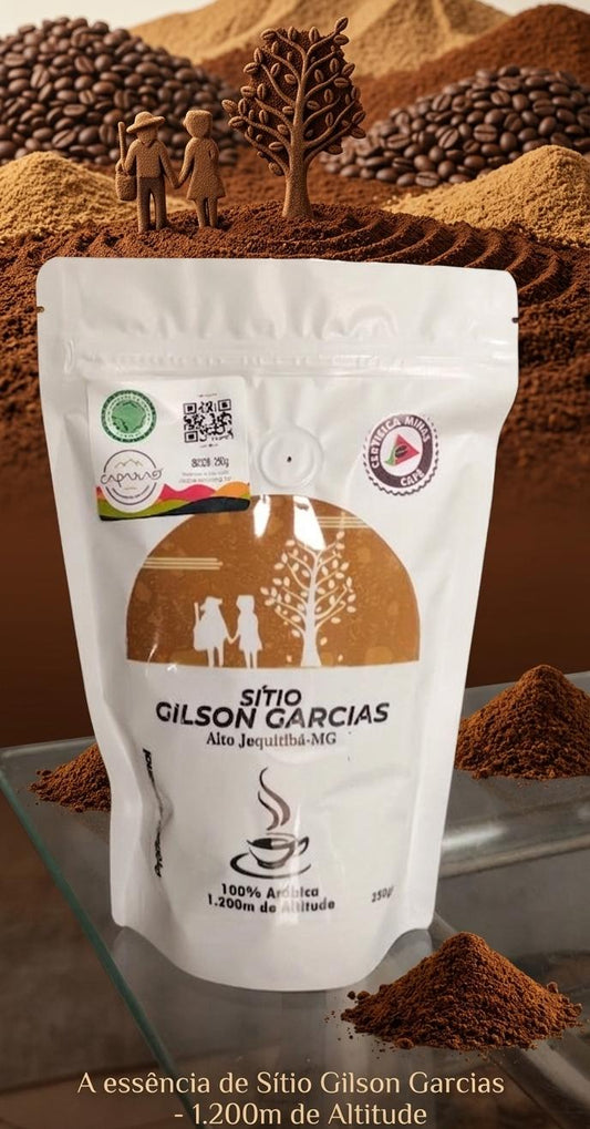 Café especial Sítio Gilson Garcia 250g em grãos