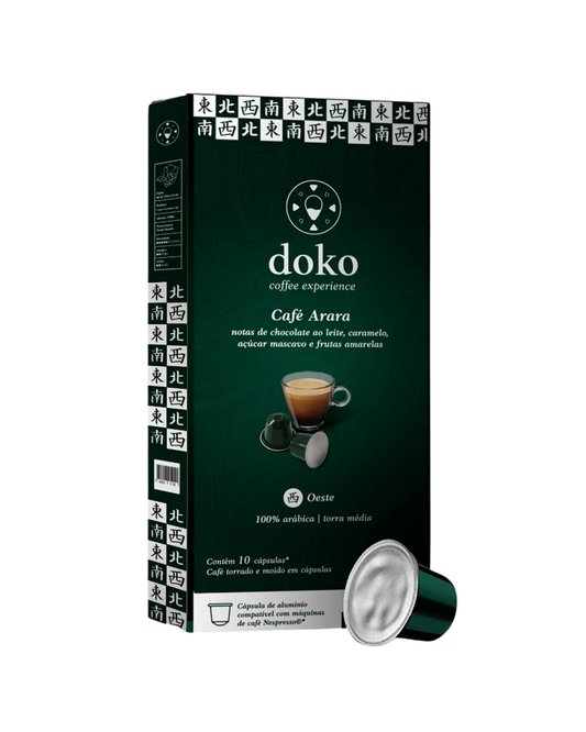 Cápsula Doko Cafés: Espresso Intenso com Chocolate e Caramelo