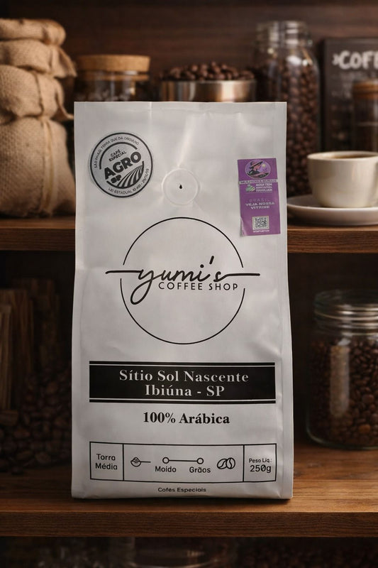 Café Sítio Sol Nascente Moído 84pt Especial Caramelo Frutado 250g