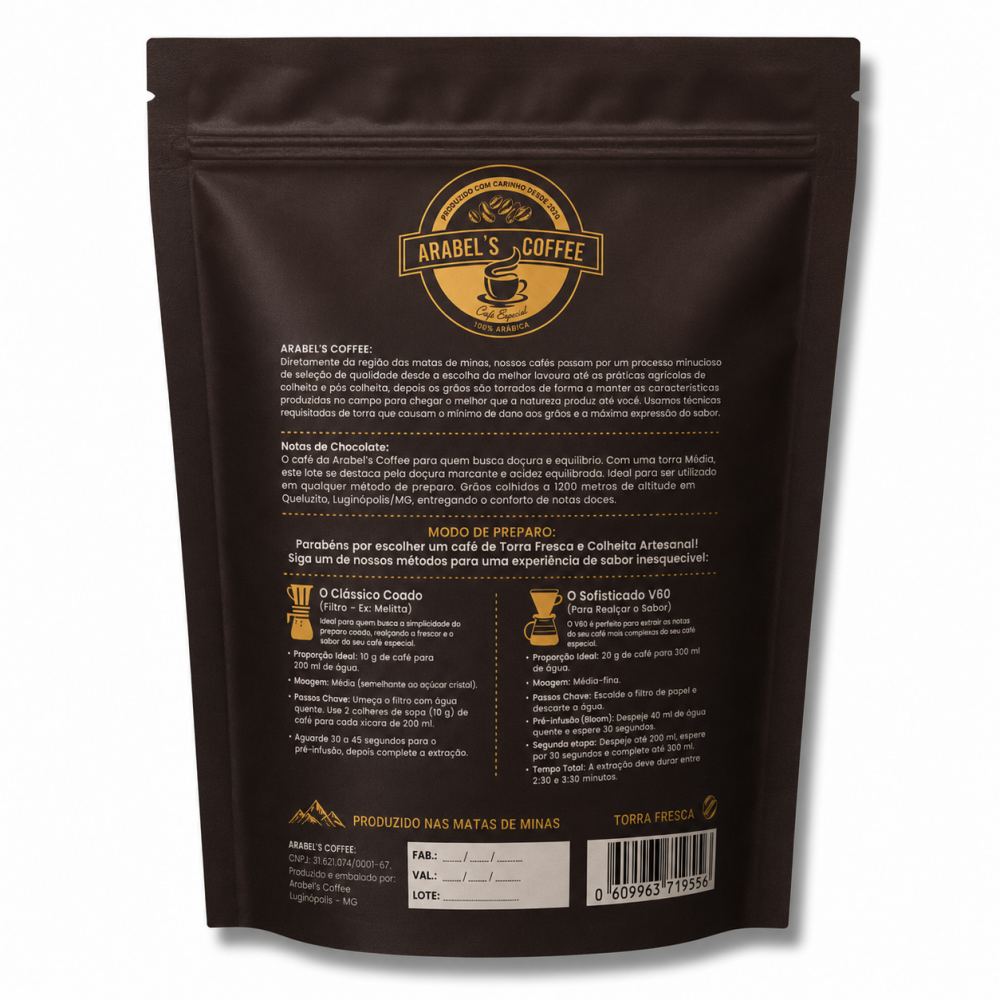 Café Especial Arabel's Coffee Reserva do Chocolate