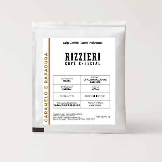 Café Obatã Dripp Coffe 10un Caramelo e Rapadura Rizzieri Café