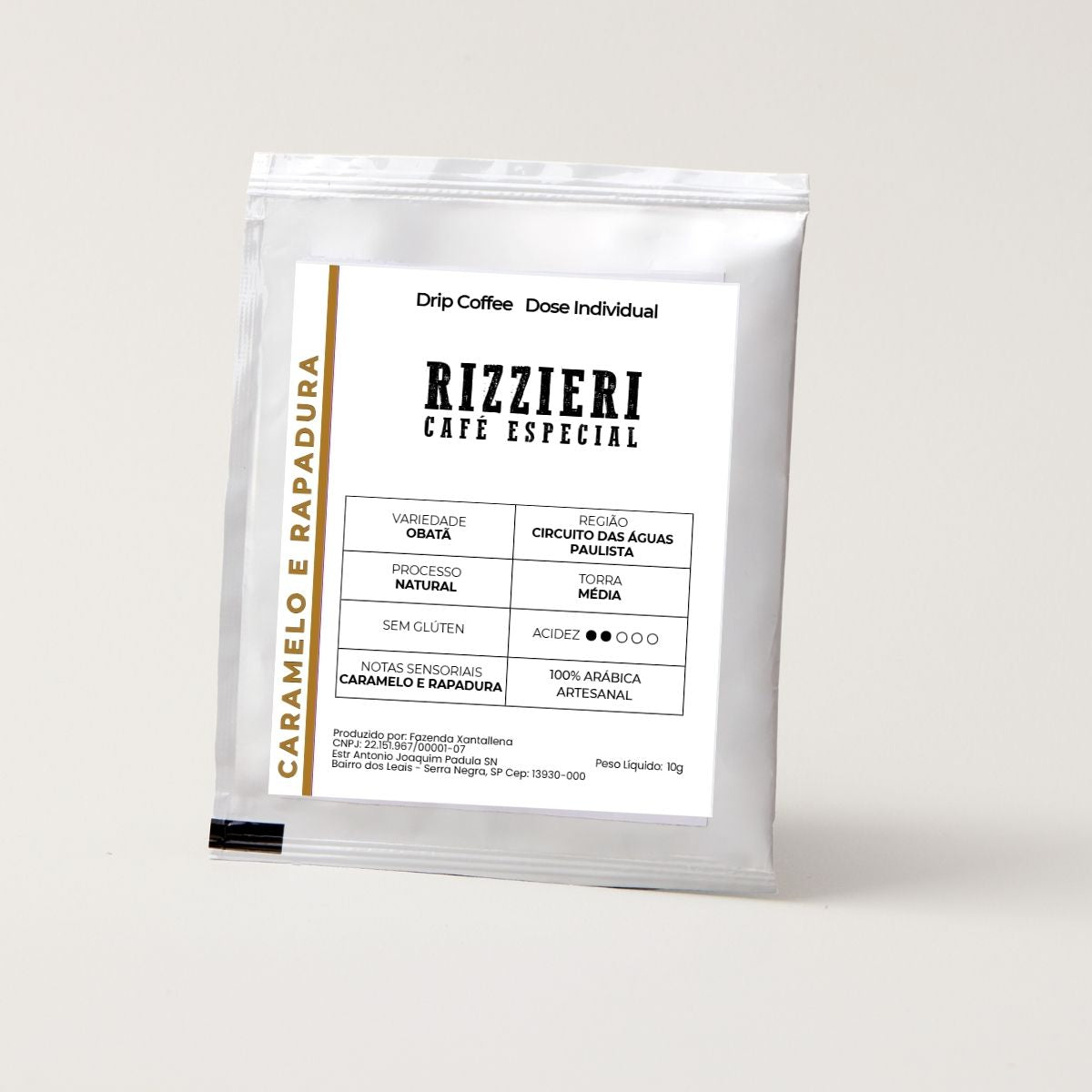 Café Obatã Dripp Coffe 10un Caramelo e Rapadura Rizzieri Café