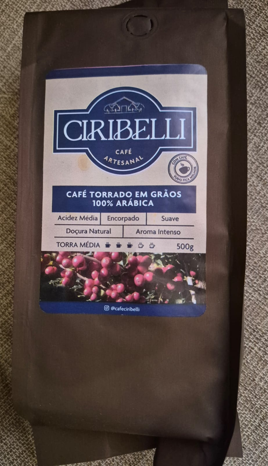 Café Ciribelli Especial Torrado em Grãos 500g