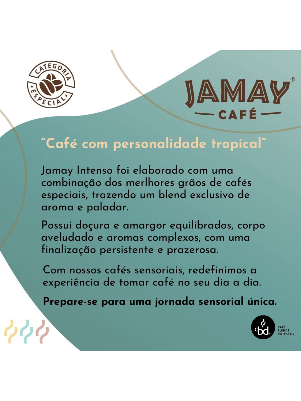 JAMAY Café Intenso GRÃOS Sachê 500g