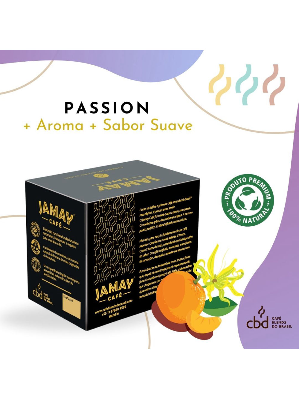JAMAY Café Passion GRÃOS Sachê 250g