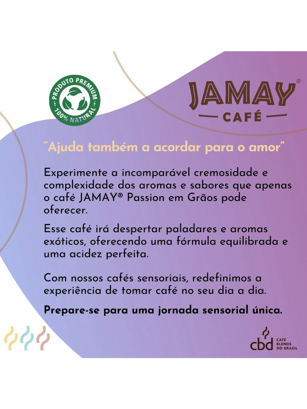 JAMAY Café Passion GRÃOS Sachê 250g