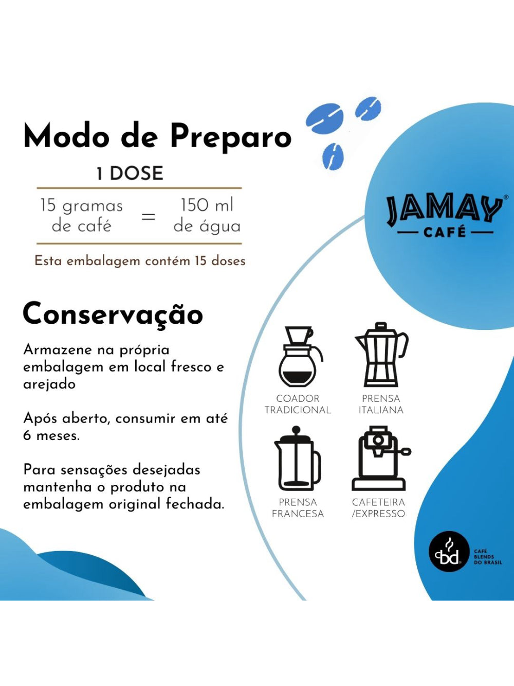 JAMAY Café Intenso MOÍDO Sachê 500g