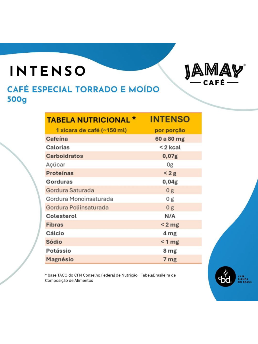 JAMAY Café Intenso MOÍDO Sachê 500g