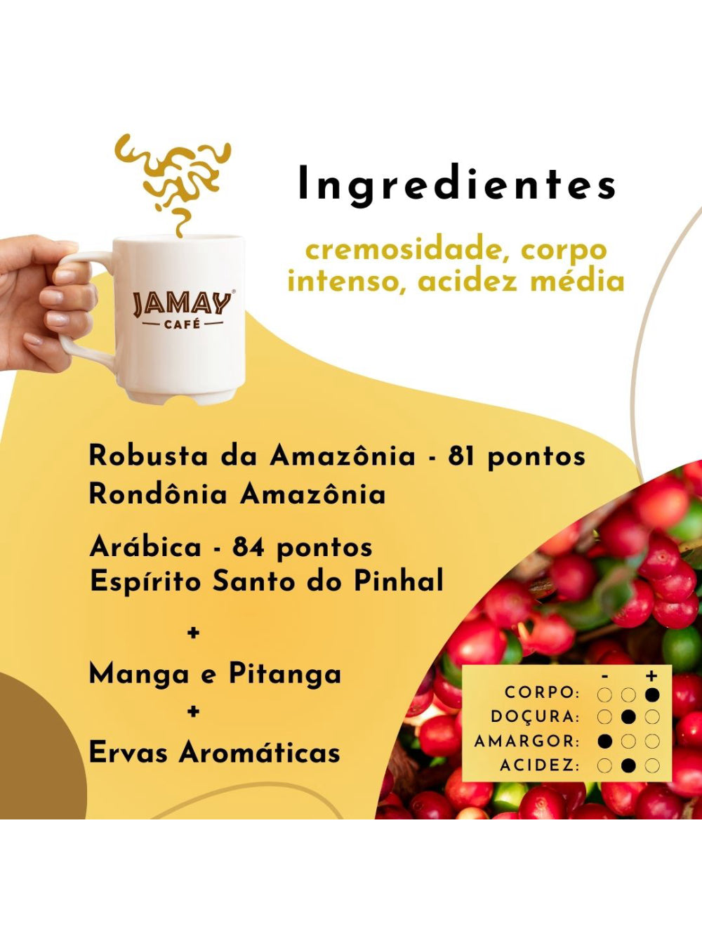 JAMAY Café Frutado MOÍDO Sachê 250g