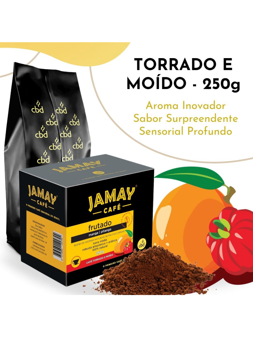JAMAY Café Frutado MOÍDO Sachê 250g