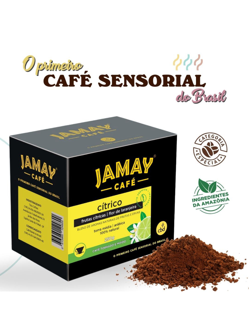 JAMAY Café Cítrico MOÍDO Sachê 250g