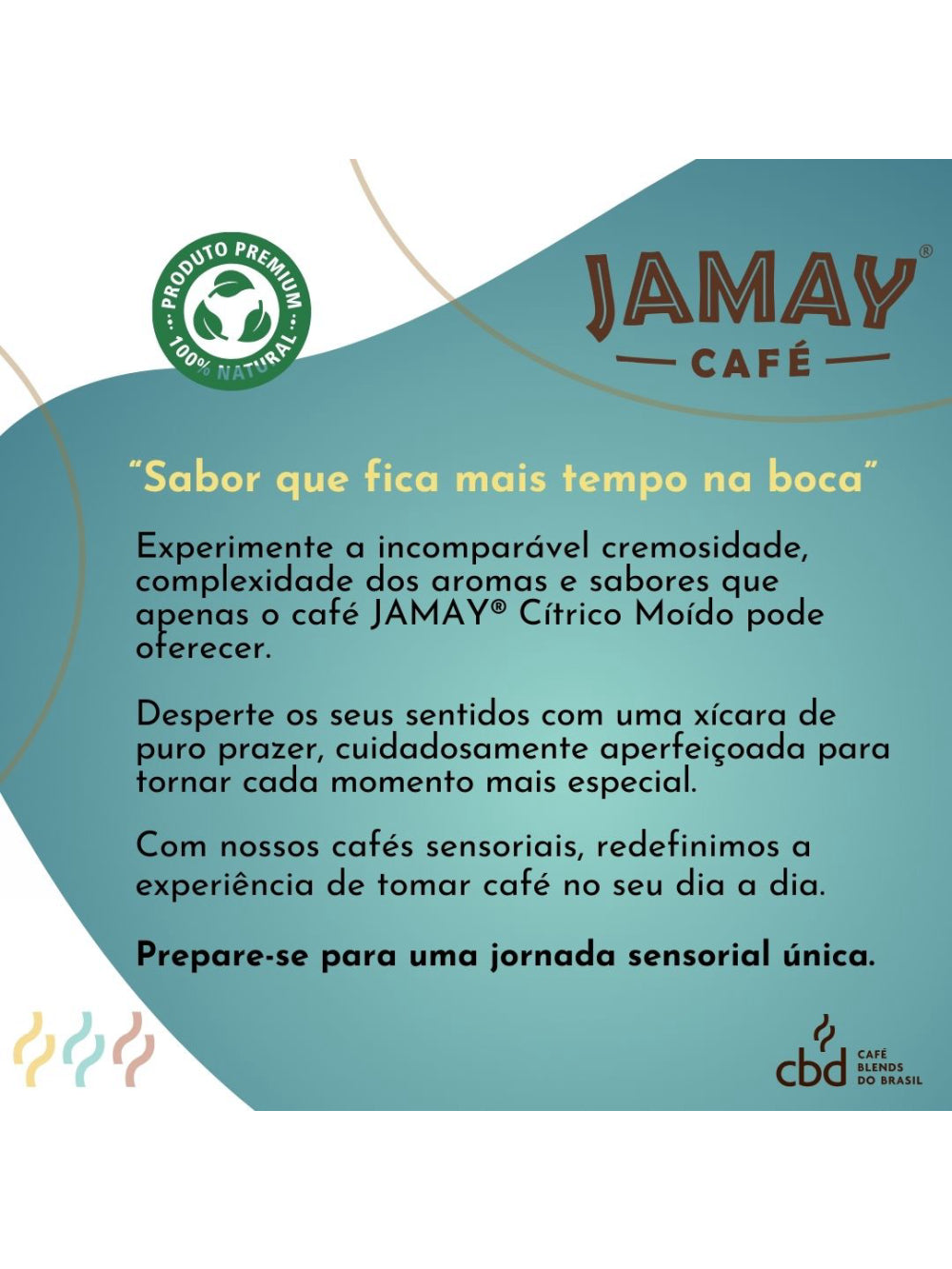 JAMAY Café Cítrico MOÍDO Sachê 250g
