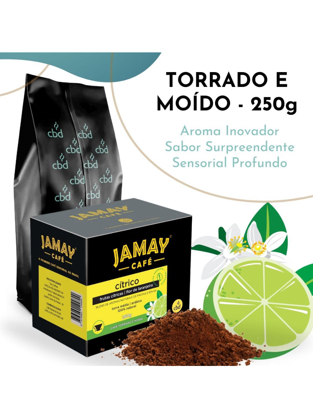 JAMAY Café Cítrico MOÍDO Sachê 250g