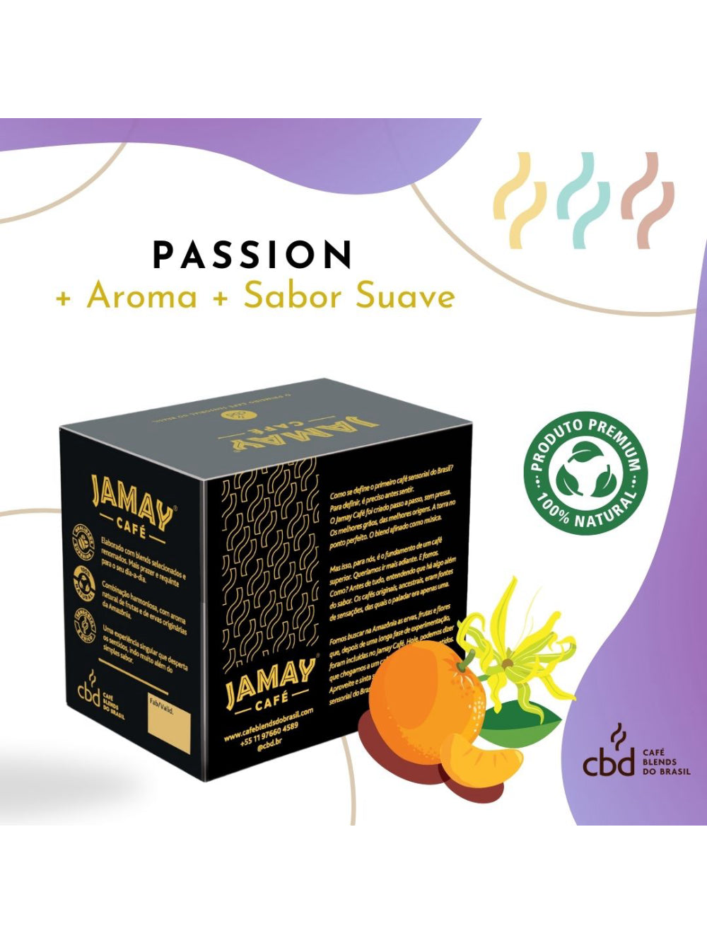 JAMAY Café Passion MOÍDO Sachê 250g