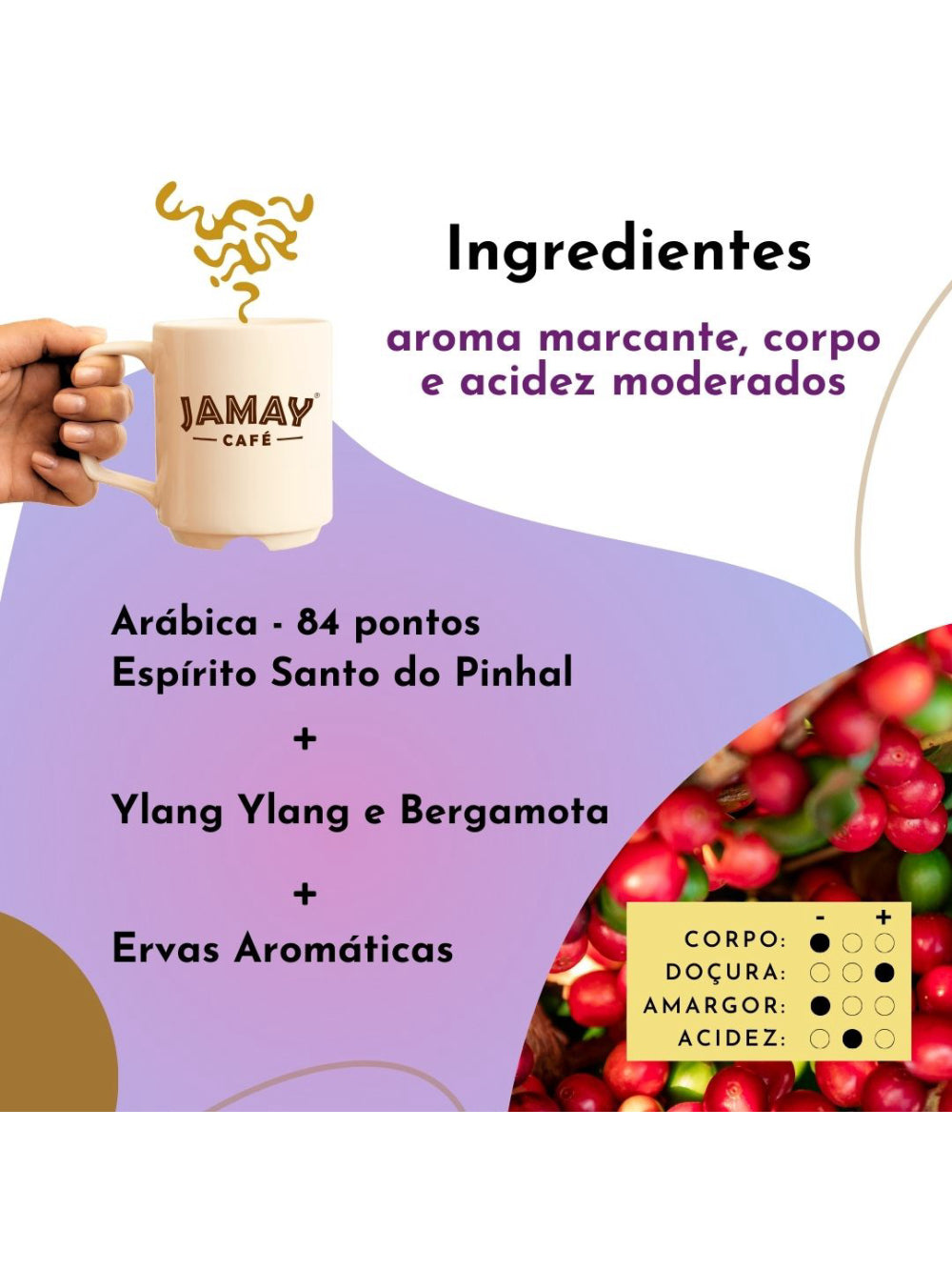JAMAY Café Passion MOÍDO Sachê 250g