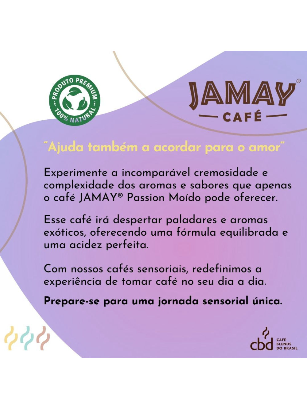 JAMAY Café Passion MOÍDO Sachê 250g