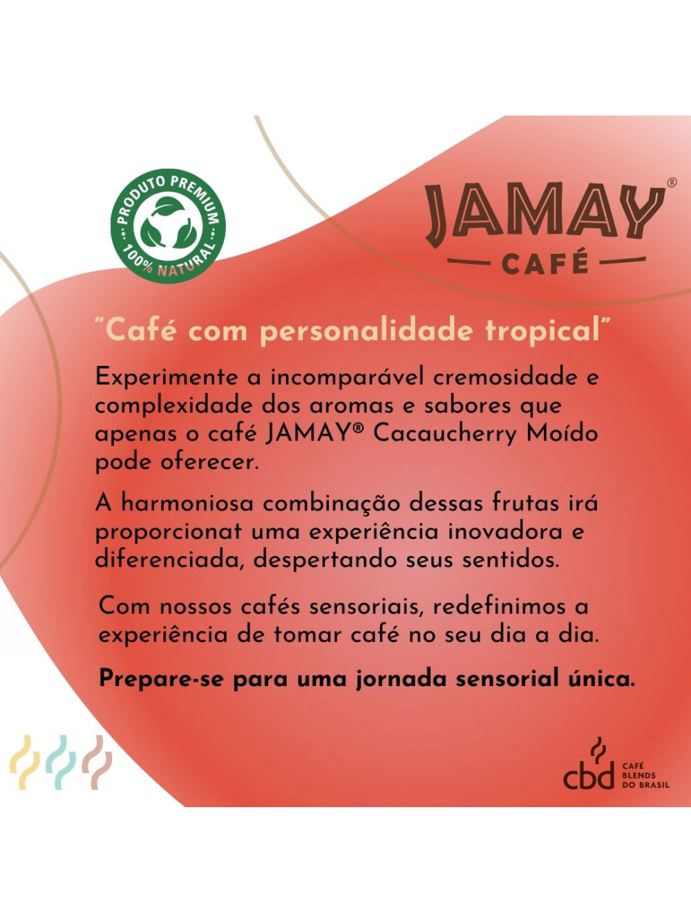 JAMAY Café CacauCherry MOÍDO Sachê 250g