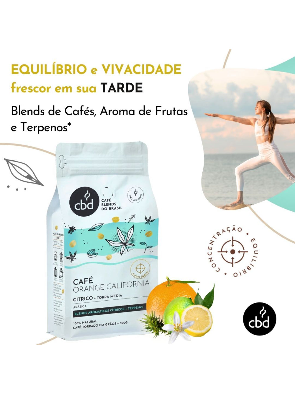 Café Orange Califórnia GRÃOS Sachê 500g