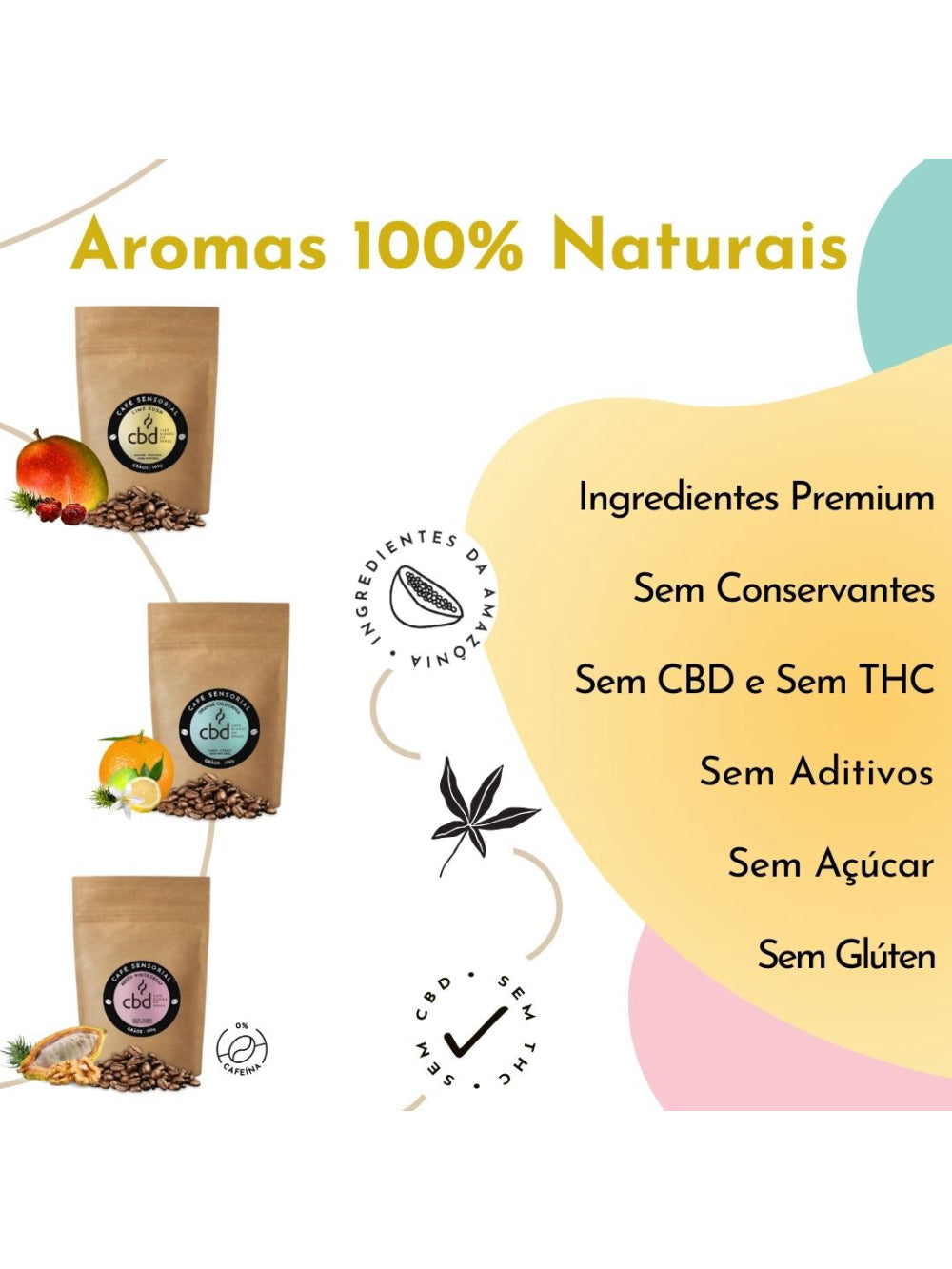 Kit Café Sensorial GRÃOS Manhã Tarde Noite 3 x 100g Caixa 300g