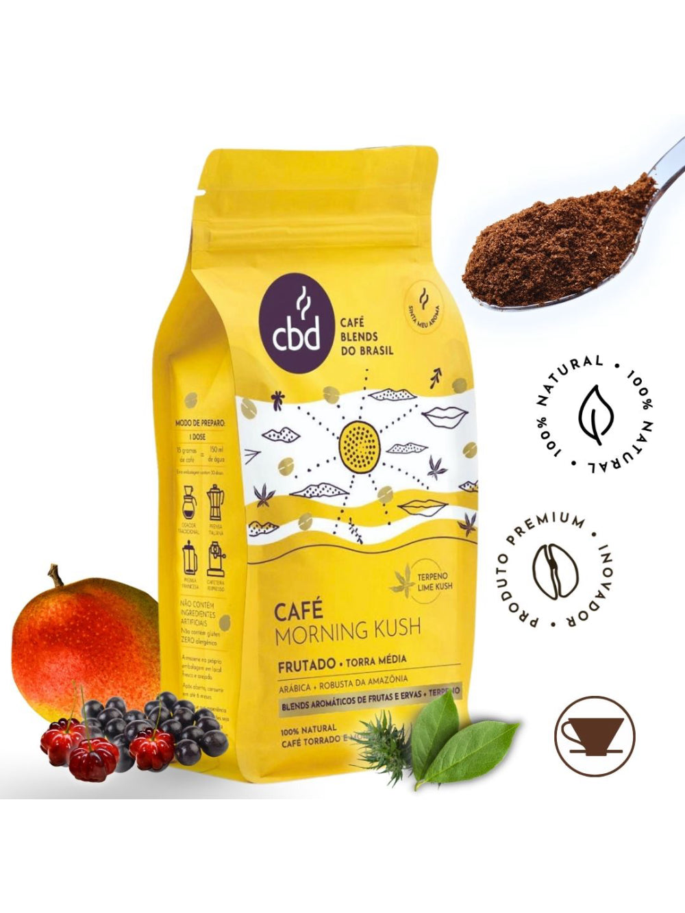 Café Morning Kush MOÍDO Sachê 500g