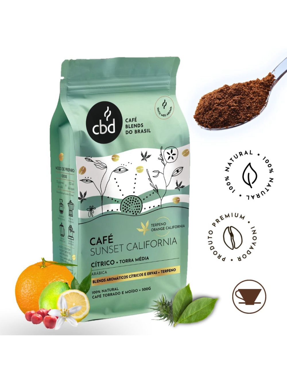 Café Sunset Califórnia MOÍDO Sachê 500g