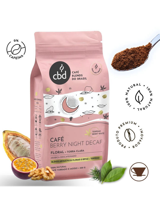 Café Berry Night DECAF Descafeinado MOÍDO Sachê 500g