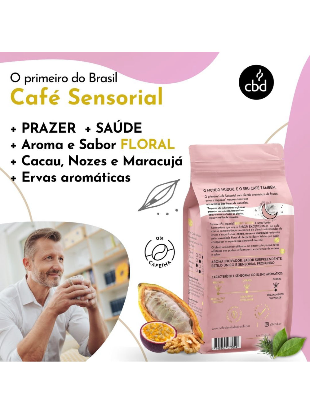Café Berry Night DECAF Descafeinado MOÍDO Sachê 500g