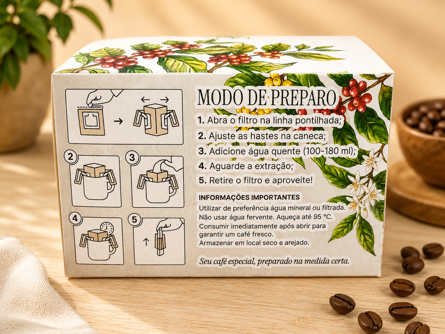 Drip coffee especial 10 unidades Vamos Tomar Um Café